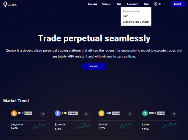 Screenshot of quotexlandingpage